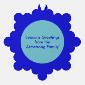 kerstZee - Aangepast Ornament Kaart (Achterkant)