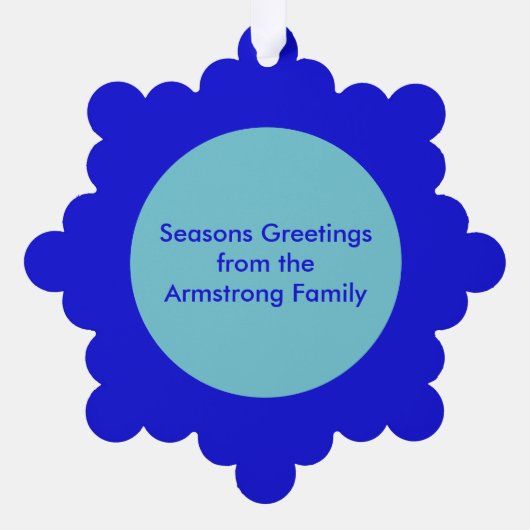 kerstZee - Aangepast Ornament Kaart (Achterkant)