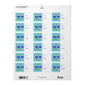 kerstZee maakt persoonlijk Cadeau Label (Full Sheet)