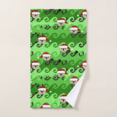 KerstZee Otters Green Waves Bad Handdoek (Handdoek)