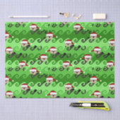 KerstZee Otters Green Waves Tissuepapier (Craft)