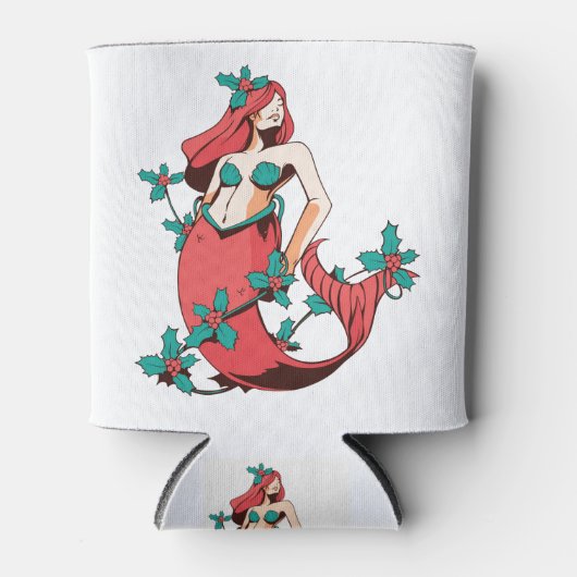 kerstzeemeermin blikjeskoeler (Voorkant)