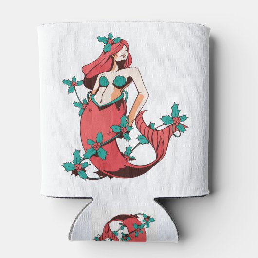 kerstzeemeermin blikjeskoeler (Achterkant)