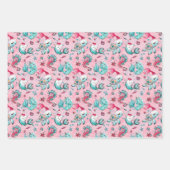 Kerstzeemeermin en vrienden inpakpapier vel (Voorkant)