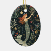 kerstzeemeermin keramisch ornament (Achterkant)