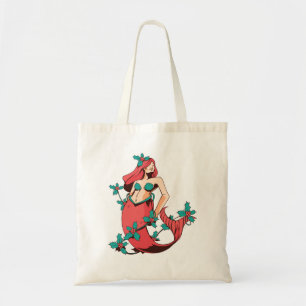kerstzeemeermin tote bag