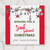 Kerstzeepkaars Scentsational Bedankjes Labels (Achterkant)