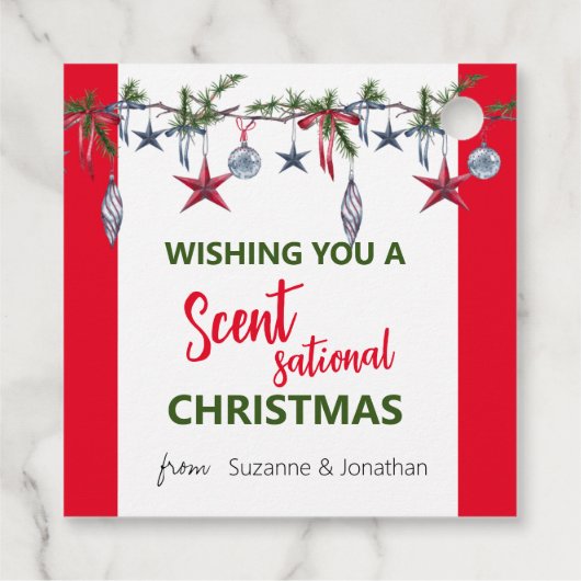 Kerstzeepkaars Scentsational Bedankjes Labels (Achterkant)