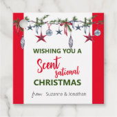 Kerstzeepkaars Scentsational Bedankjes Labels (Voorkant)