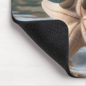 Kerstzeester in de oceaan muismat (Hoek)