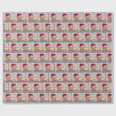 Kerstzeester in strandsand cadeaupapier (Vlak)