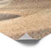 Kerstzeester op het strand poster (Hoek)