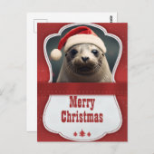 kerstzegel briefkaart (Voorkant / Achterkant)