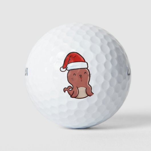 kerstzegel golfballen (Voorkant)