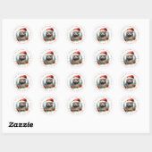 Kerstzegel Ronde Stickers (Vel)