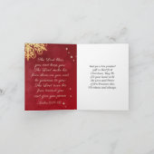 kerstzegelnummers 6:24-26 Bijbelversie Feestdagen Kaart (Binnen)