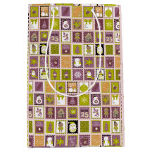 Kerstzegels Kerstcadeaupapier
