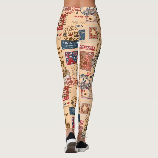 Kerstzegels Leggings (Achterkant)