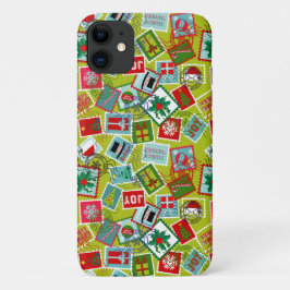Kerstzegels met kerst Case-Mate iPhone case