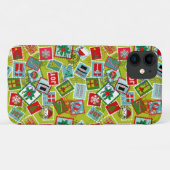 Kerstzegels met kerst Case-Mate iPhone case (Achterkant (horizontaal))