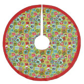 Kerstzegels met kerst kerstboom rok (Voorkant)