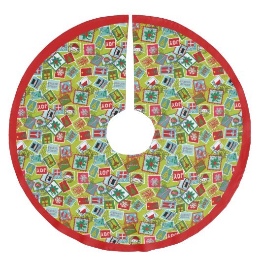 Kerstzegels met kerst kerstboom rok (Voorkant)