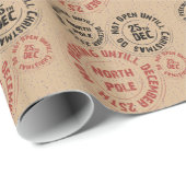 kerstzegels — omslagpapier cadeaupapier (Rol Hoek)