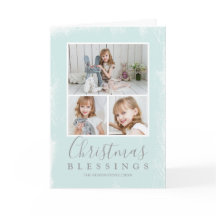 kerstzegels pastel groene foto collage