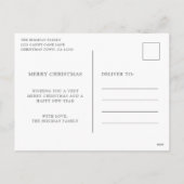 kerstzegels pastel groene foto collage feestdagenkaart (Achterkant)