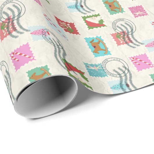 kerstzegels, schitterend papier (Rol Hoek)