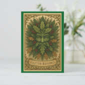 Kerstzegen Bedankkaart (Staand voorkant)