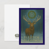 Kerstzegen Herten Enclosure Kaart (Voorkant / Achterkant)