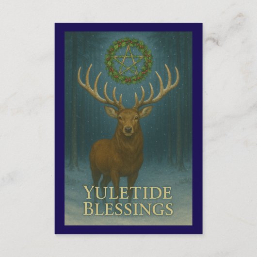 Kerstzegen Herten Enclosure Kaart (Voorkant)