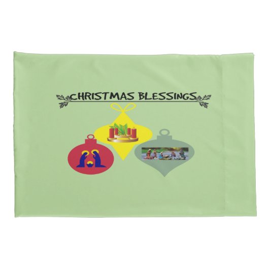 Kerstzegen Kussensloop (Achterkant-Rechts)