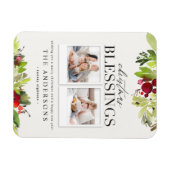 kerstzegen met meervoudig fotopapier en -foliën h magneet (Horizontaal)