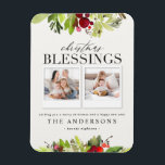 kerstzegen met meervoudig fotopapier en -foliën h magneet<br><div class="desc">kerstcadeautjes met een multifotoragefakpas.</div>