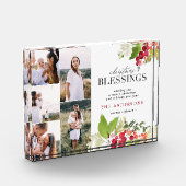 Kerstzegen Multi foto waterverf gebladerte (Links)