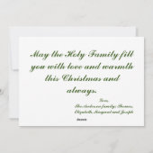 Kerstzegen Plat Kerstkaart (Achterkant)