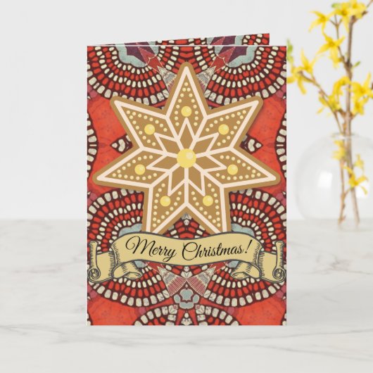 Kerstzegening Afrocentrische Kerst Kaart (Gele Bloem)