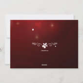 Kerstzegening Foto Zwangerschap Aankondiging (Achterkant)