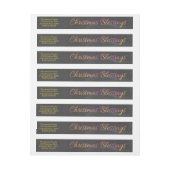 Kerstzegeningen Adreslabel Wikkel (Vel)