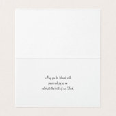 Kerstzegeningen - De geboorte van onze Heer Kaart (Binnenkant ongevouwen)