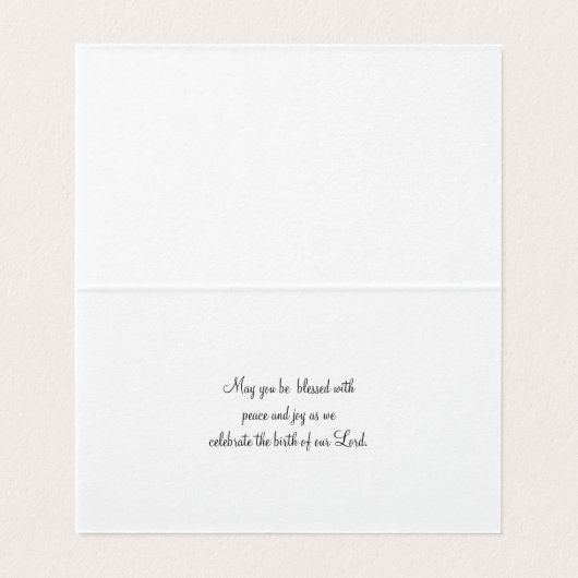 Kerstzegeningen - De geboorte van onze Heer Kaart (Binnenkant ongevouwen)