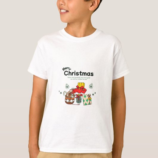 Kerstzegeningen en goede wil t-shirt (Voorkant)