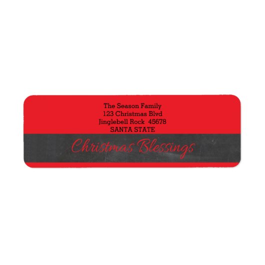 Kerstzegeningen Etiket (Voorkant)