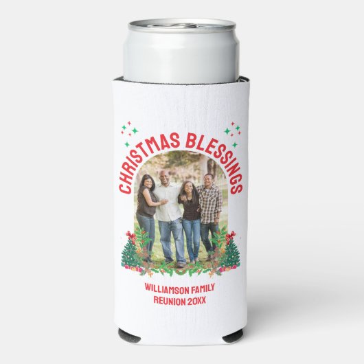 KERSTZEGENINGEN FAMILIE REÜNIE Matching Groep Seltzer Blikjeskoeler (Seltzer Achterkant)