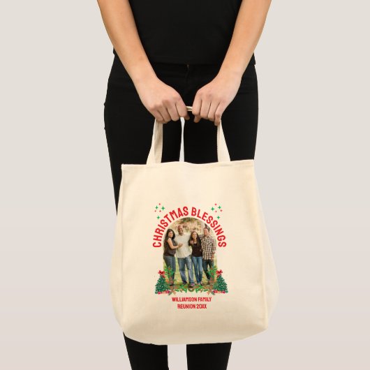 KERSTZEGENINGEN FAMILIE REÜNIE Matching Groep Tote Bag (Voorkant (product))