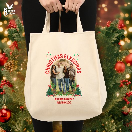 KERSTZEGENINGEN FAMILIE REÜNIE Matching Groep Tote Bag