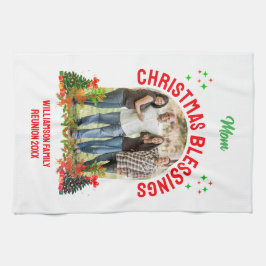 KERSTZEGENINGEN Familie Reünie Souvenir Theedoek