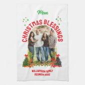 KERSTZEGENINGEN Familie Reünie Souvenir Theedoek (Verticaal)